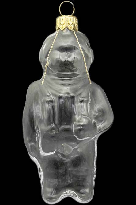 Стеклянная елочная игрушка Заготовка Летчик 10,9 см 161519700